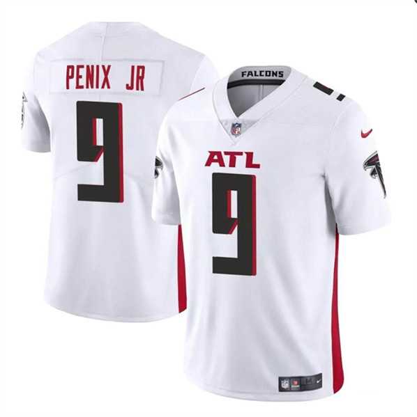 Men & Women & Youth Atlanta Falcons #9 Michael Penix Jr White 2024 Draft Vapor Untouchable Limited Stitched Jersey